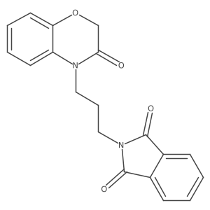 2-[3-(3-oxo-3,4-dihydro-2H-1,4-benzoxazin-4-yl)propyl]-2,3-dihydro-1H-isoindole-1,3-dione Structure