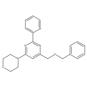 4-Morpholin-4-yl-6-(phenylmethoxymethyl)-2-pyridin-2-yl-pyrimidine结构式