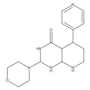 2-morpholin-4-yl-5-pyridin-4-yl-2,3,4a,5,6,7,8,8a-octahydro-1H-pyrido[2,3-d]pyrimidin-4-one Structure