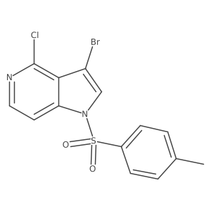 3-Bromo-4-chloro-1-tosyl-1h-pyrrolo[3,2-c]pyridine Structure