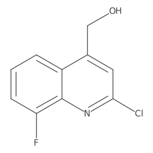 (2-Chloro-8-fluoroquinolin-4-yl)methanol Structure