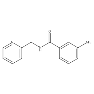 3-amino-N-(pyridin-2-ylmethyl)benzamide结构式