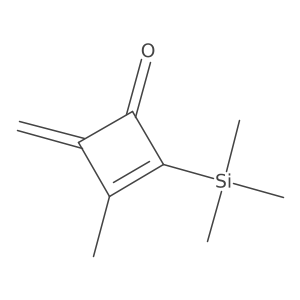 2-Cyclobuten-1-one, 3-methyl-4-methylene-2-(trimethylsilyl)-结构式