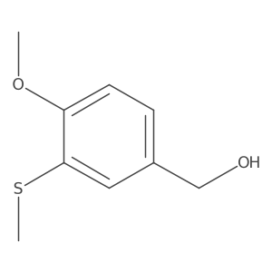 (4-Methoxy-3-(methylthio)phenyl)methanol Structure