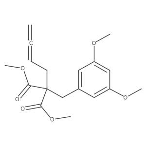 1,3-Dimethyl 2-(2,3-butadien-1-yl)-2-[(3,5-dimethoxyphenyl)methyl]propanedioate Structure
