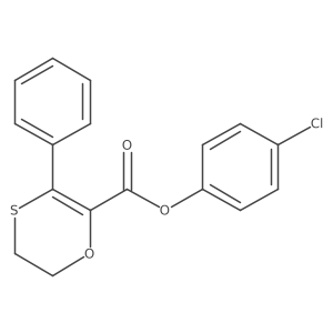 4-Chlorophenyl 3-phenyl-5,6-dihydro-1,4-oxathiine-2-carboxylate Structure