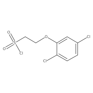 2-(2,5-Dichlorophenoxy)ethane-1-sulfonyl chloride结构式
