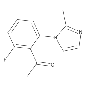 1-[2-fluoro-6-(2-methyl-1H-imidazol-1-yl)phenyl]ethan-1-one Structure