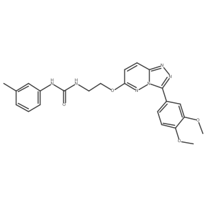 1-(2-((3-(3,4-Dimethoxyphenyl)-[1,2,4]triazolo[4,3-b]pyridazin-6-yl)oxy)ethyl)-3-(m-tolyl)urea Structure