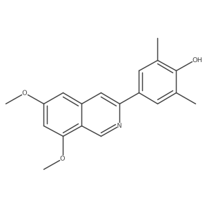 4-(6,8-Dimethoxyisoquinolin-3-yl)-2,6-dimethylphenol Structure