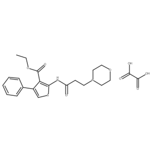Ethyl 2-(3-morpholinopropanamido)-4-phenylthiophene-3-carboxylate oxalate结构式