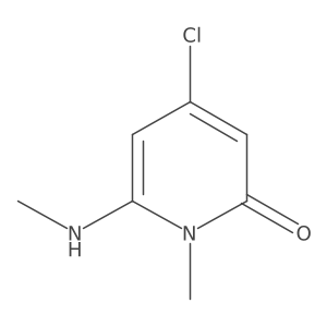 4-Chloro-1-methyl-6-(methylamino)pyridin-2(1H)-one结构式