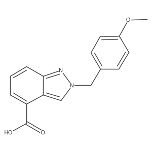 2-(4-Methoxybenzyl)-2h-indazole-4-carboxylic acid Structure