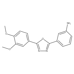 3-(5-(3,4-Dimethoxyphenyl)-1,3,4-oxadiazol-2-yl)aniline Structure