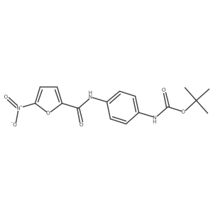 tert-butyl N-[4-[(5-nitrofuran-2-carbonyl)amino]phenyl]carbamate结构式