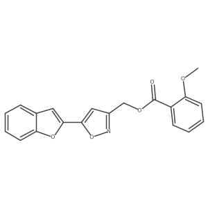 (5-(Benzofuran-2-yl)isoxazol-3-yl)methyl 2-methoxybenzoate Structure