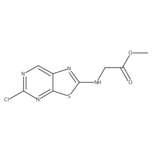 Methyl [(5-chloro[1,3]thiazolo[5,4-d]pyrimidin-2-yl)amino]acetate结构式