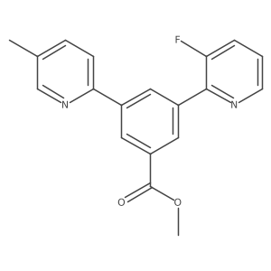 Methyl 3-(3-fluoropyridin-2-yl)-5-(5-methylpyridin-2-yl)benzoate结构式