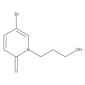 5-bromo-1-(3-hydroxypropyl)pyridin-2(1H)-one Structure