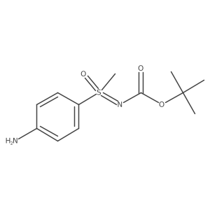 4-(N-(tert-butoxycarbonyl)-S-methylsulfonimidoyl)aniline结构式