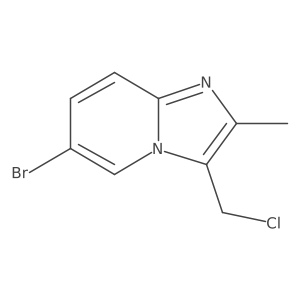 Cc1nc2ccc(Br)cn2c1CCl结构式