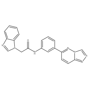 N-(3-([1,2,4]triazolo[4,3-b]pyridazin-6-yl)phenyl)-2-(1H-benzo[d]imidazol-1-yl)acetamide Structure