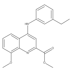 Methyl 4-((3-ethylphenyl)amino)-8-methoxyquinoline-2-carboxylate Structure