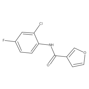 N-(2-chloro-4-fluorophenyl)furan-3-carboxamide结构式