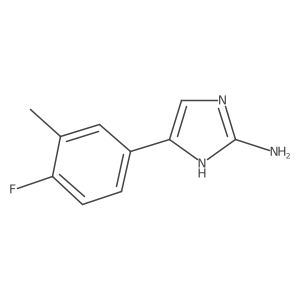 5-(4-fluoro-3-methylphenyl)-1H-imidazol-2-amine Structure