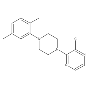 2-Chloro-3-[4-(2,5-dimethylphenyl)piperazin-1-yl]pyrazine结构式