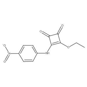 3-Ethoxy-4-[(4-nitrophenyl)amino]cyclobut-3-ene-1,2-dione Structure