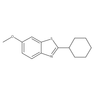 2-Cyclohexyl-6-methoxybenzothiazole结构式