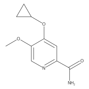 4-Cyclopropoxy-5-methoxypicolinamide结构式