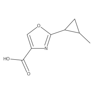 2-(2-methylcyclopropyl)oxazole-4-carboxylic acid Structure