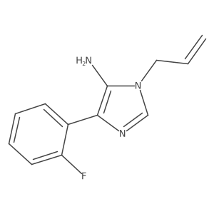 1-Allyl-4-(2-fluorophenyl)-1H-imidazol-5-amine Structure