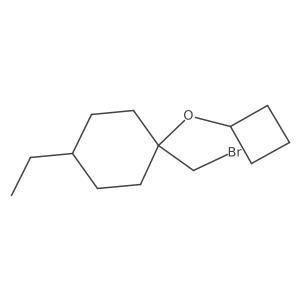 1-(Bromomethyl)-1-cyclobutoxy-4-ethylcyclohexane Structure