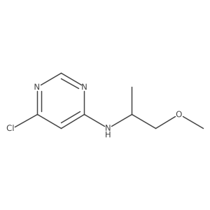 6-chloro-N-(1-methoxypropan-2-yl)pyrimidin-4-amine结构式