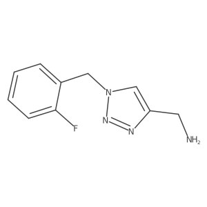 (1-(2-fluorobenzyl)-1H-1,2,3-triazol-4-yl)methanamine结构式