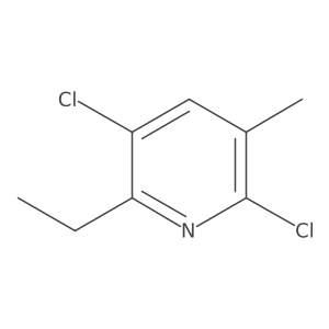 2,5-Dichloro-6-ethyl-3-methylpyridine Structure