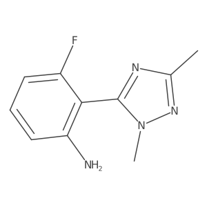 2-(1,3-Dimethyl-1h-1,2,4-triazol-5-yl)-3-fluoroaniline结构式