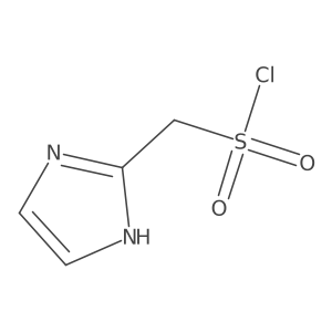 1H-Imidazol-2-ylmethanesulfonyl chloride结构式