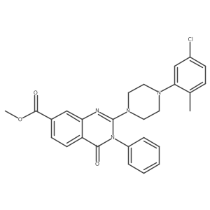4-(3-{[(4-Chlorophenyl)sulfonyl]methyl}-1,2,4-oxadiazol-5-yl)benzonitrile结构式