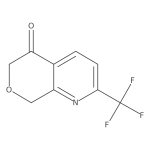 2-(trifluoromethyl)-5H,6H,8H-pyrano[3,4-b]pyridin-5-one Structure