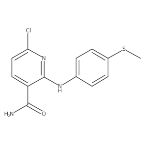 6-Chloro-2-(4-(methylthio)phenylamino)nicotinamide结构式