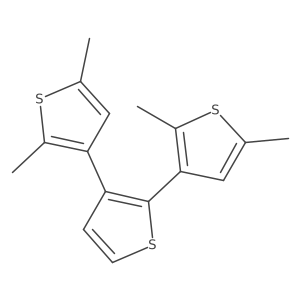 2,2'',5,5''-Tetramethyl-3,2':3',3''-terthiophene结构式
