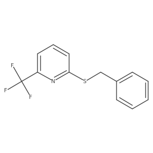 2-(Benzylthio)-6-(trifluoromethyl)pyridine结构式
