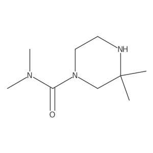 N,N,3,3-tetramethylpiperazine-1-carboxamide Structure