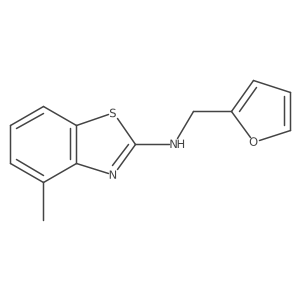 N-(furan-2-ylmethyl)-4-methylbenzo[d]thiazol-2-amine结构式