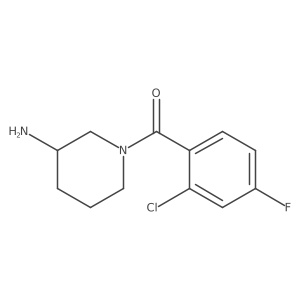 (3-Aminopiperidin-1-yl)(2-chloro-4-fluorophenyl)methanone Structure