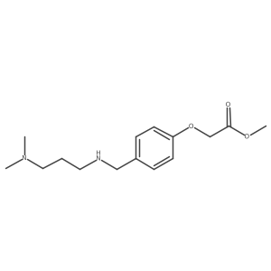 Methyl [4-({[3-(dimethylamino)propyl]amino}methyl)phenoxy]acetate结构式